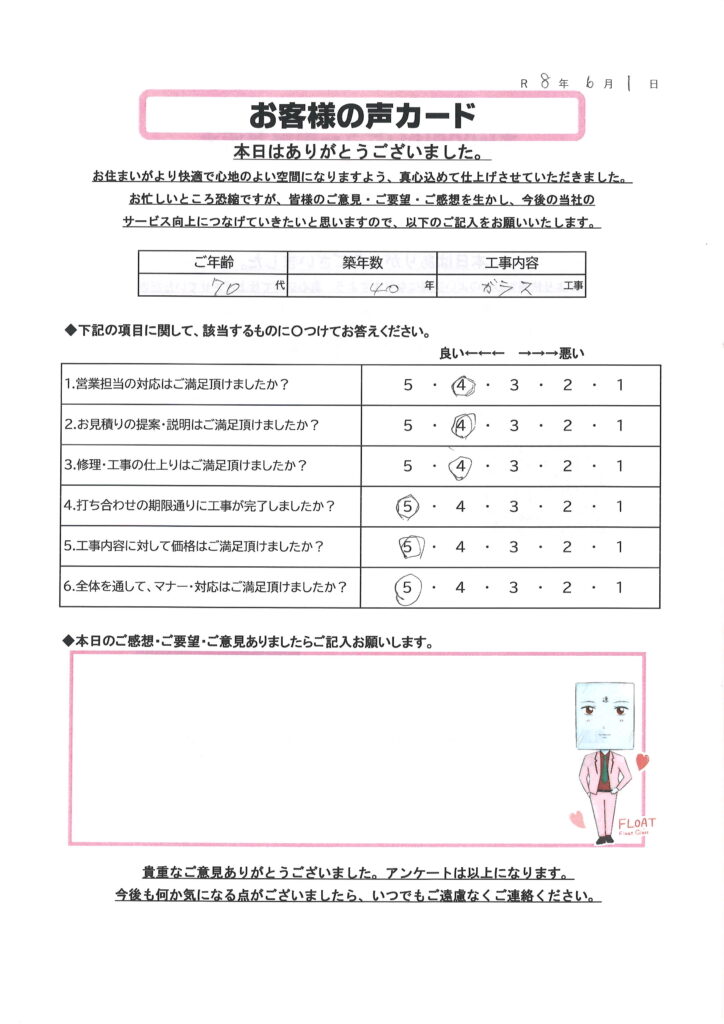 栃木市 T様のお声