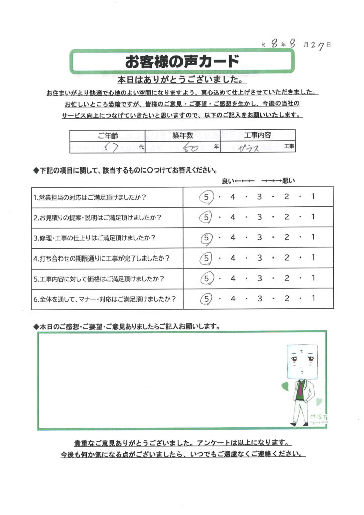 栃木市 T様のお声