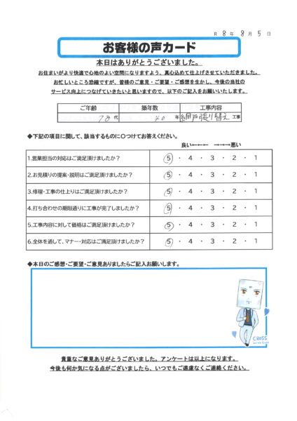 栃木市 T様のお声
