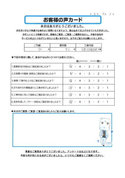 栃木市 T様のお声