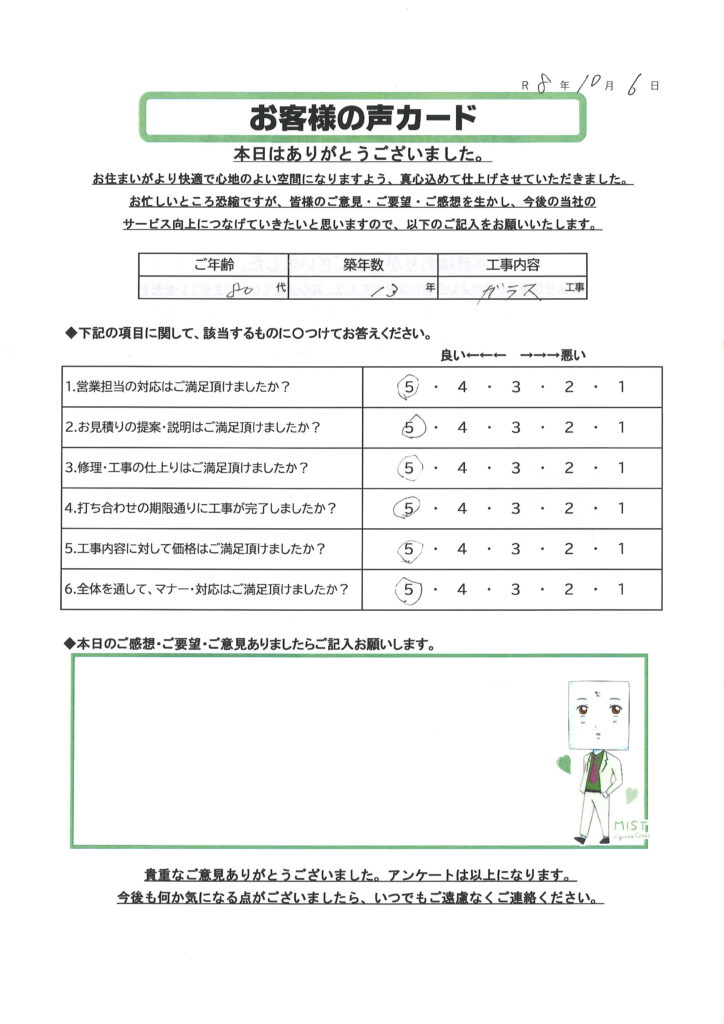 栃木市 T様のお声