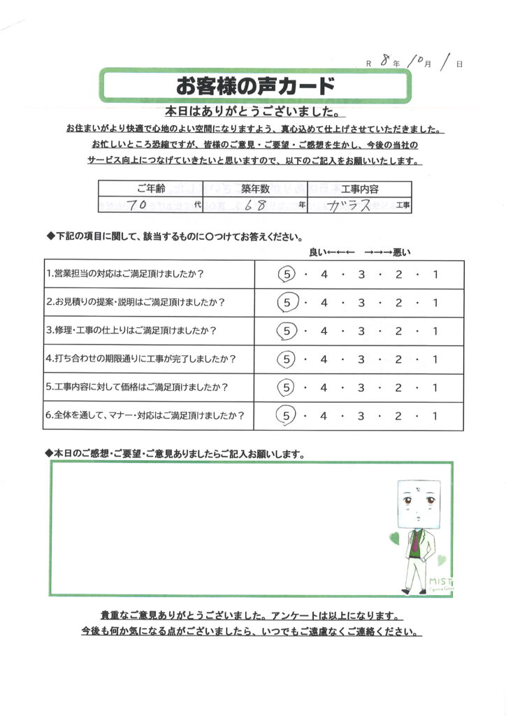 栃木市 S様のお声